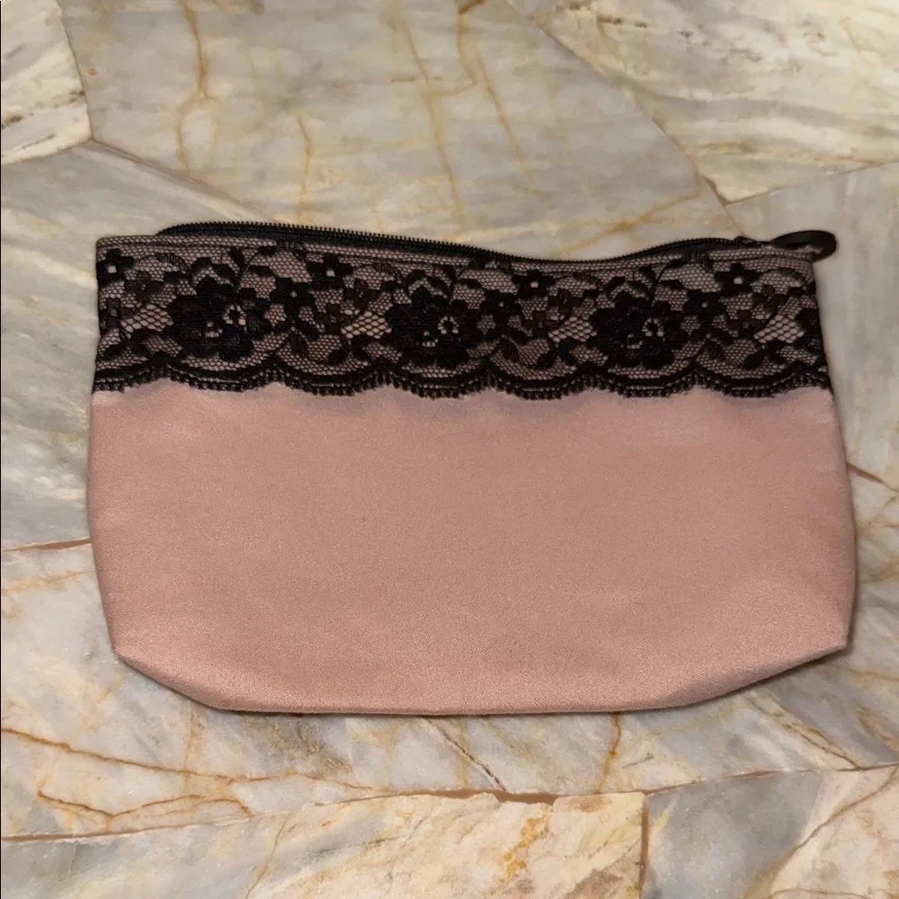Elegant Lace Trimmed Clutch in Pink